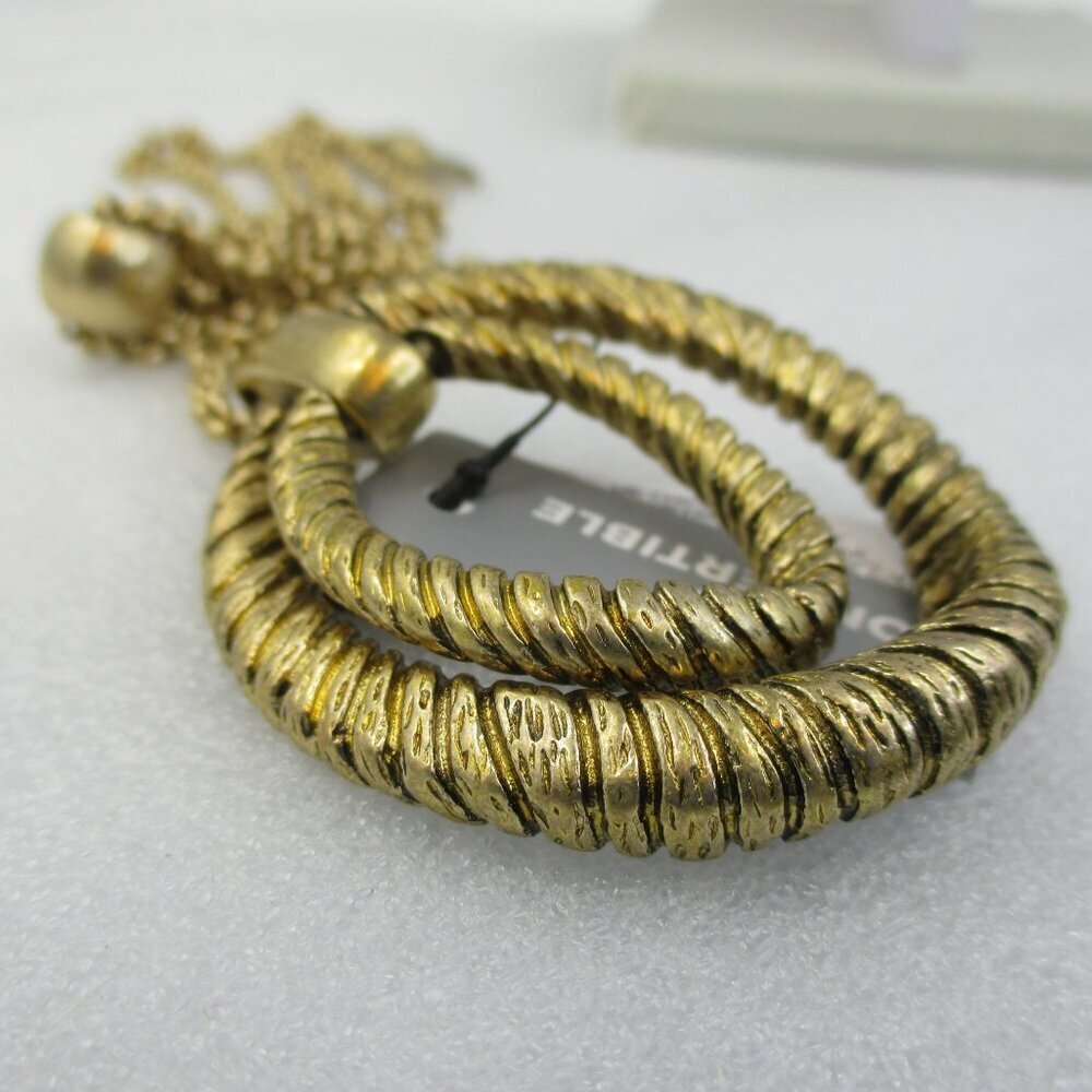 Chico's Gold Tone Adjustable Necklace Art to Wear NEW $49 - Picture 9 of 10